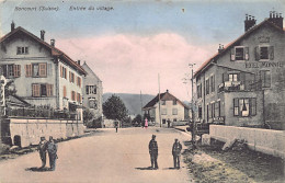 Suisse - BONCOURT (JU) Entrée Du Village - Hôtel Monnier - Ed. T. Jacot 951 - Boncourt