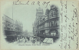 England - LIVERPOOL (Lancs) Church Street From East - Liverpool