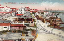 Liban - BEYROUTH - Magasins Des Subsistances Sur Le Port - Ed. L. Férid 28 - Libanon