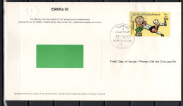 Libya 1982 Football Soccer World Cup Commemorative FDC - 1982 – Espagne