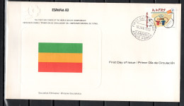 Ethiopia 1982 Football Soccer World Cup Commemorative FDC - 1982 – Spain