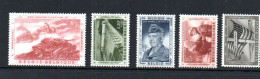 BELGIUM - 1957 - GENERAL PATTON SET OF 5 MINT NEVER HINGED , SG CAT £39.25 - Unused Stamps