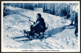 CPA 06 VALBERG Alpes-Maritimes (1669 M.) - Un Gracieux Départ Du Monte-pente ** Ski - Andere & Zonder Classificatie