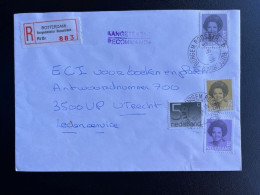 NETHERLANDS 1984 REGISTERED LETTER ROTTERDAM BURGEMEESTER ROOSSTRAAT TO UTRECHT 16-04-1984 NEDERLAND AANGETEKEND - Cartas & Documentos