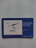 2014 ITALIA "SEMESTRE DI PRESIDENZA ITALIANA CONSIGLIO UNIONE EUROPEA " Tessera Filatelica - Philatelic Cards