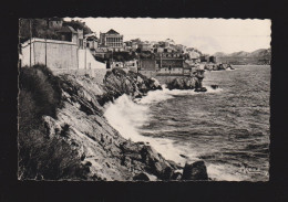 CPSM Dentelée - 13 - Marseille - La Corniche - Circulée En 1956 - Endoume, Roucas, Corniche, Spiaggia