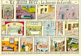 63* LE MONT DORE  « la Journee Du Curiste » Multi Vues  (CPM 10x15cm)     RL18,0517 - Le Mont Dore