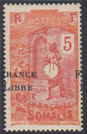 Côte Des Somalis 1942 - Colonie Française - Timbre Neuf. Yvert Nr.: 196 Piquage à Cheval . PAS COMMUN ... (EB) AR-02740 - Neufs