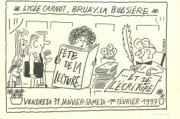 62* BRUAY LA BUSSIERE Lycee « carnot » Fete De La Lecture 02-1997 (CPM 10x15cm)     RL18,0385 - Autres & Non Classés