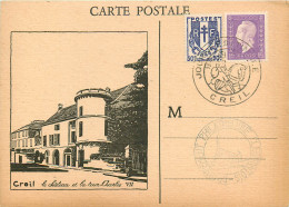 60* CREIL  Chateau – Tour Charles   (journee Philatelique 1943)      RL18,0305 - Creil