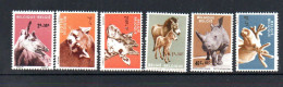 BELGIUM - 62 - ANTWERP ZOO SET OF 6   MINT NEVER HINGED , - Unused Stamps