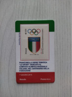 2014 ITALIA "SPORT - CENTENARIO FONDAZIONE COMITATO OLIMPICO NAZIONALE ITALIANO" Tessera Filatelica - Filatelistische Kaarten