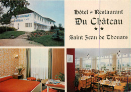 79* ST JEAN DE THOUERS  Multi Vues Hotel Du « chateau » (CPM 10x15cm)     RL18,1585 - Sonstige & Ohne Zuordnung