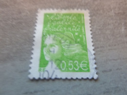 Marianne De Luquet - 0.53 € - Yt 3450 - Vert-jaune - Oblitéré - Année 2002 - - Usados