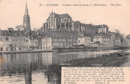 89 AUXERRE   L'église St Germain Et L'hotel Dieux  (Scan R/V) N° 45 \MR8004 - Auxerre