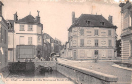 89 SENS  Abreuvoir De La Rue Mondereau Et Des Tanneries Magasin Cuirs Corroyes  (Scan R/V) N° 57 \MR8003 - Sens