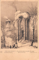 89 SENS  La Poterne Par Un Effet De Neige Dessin De Arnout Gravure De 1827 Série P.R-S   (Scan R/V) N° 41 \MR8003 - Sens