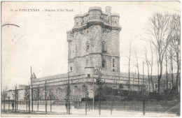 CPA DE VINCENNES  (VAL DE MARNE)  DONJON (COTÉ NORD) - Vincennes