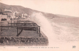 06  MENTON  La Promenade Du Midi Par Un Coup De Mer         (Scan R/V) N° 70 \MR8014 - Menton