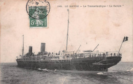 76 LE HAVRE Le Transatlantique "LA SAVOIE" Paquebot (scanR/V)   N° 47  MR8007 - Port