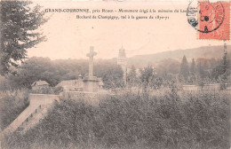 76 GRAND COURONNE  Monument Bochard De Champigny Lieutenant Tué  En 1870  (scanR/V)   N° 19  MR8007 - Rouen