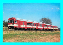A901 / 001 TRAIN Dieselelectric Railcar 843 009-2 On Railway Line Zatec - Plzen - Trains