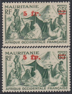 Mauritanie 1944 - Colonie Française- Timbre Neuf Avec Charnière. Yvert Nr.: 135 Avec Curiosité ... (EB) AR-02741 - Nuevos