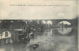 94* NOGENT S/MARNE  Crue 1910 – La Berge Et Le Viaduc        RL29,0142 - Nogent Sur Marne