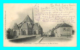 A899 / 051 77 - NEMOURS Eglise Saint Jean Et Rue De Paris - Nemours