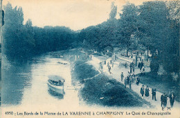 94* LA VARENNE à CHAMPIGNY  Le Quai De Champignolle  RL29,1033 - Andere & Zonder Classificatie