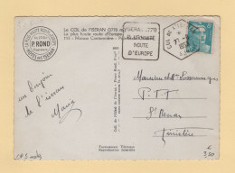 Daguin - Col De L Iseran - 1953 - CP 5 Mots - Marianne De Gandon - Mechanical Postmarks (Advertisement)