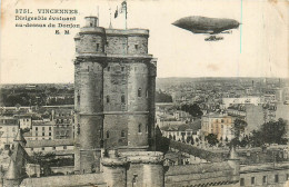 94* VINCENNES –  Dirigeable Au Dessus  Du Donjon  RL29,1246 - Vincennes