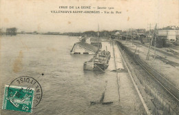 94* VILLENEUVE ST GEORGES  Crue 1910  - La Seine Vue Du Pont     RL29,1119 - Villeneuve Saint Georges