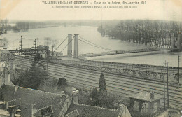 94* VILLENEUVE ST GEORGES    Crue 1910 – Pont Suspendu   RL29,1084 - Villeneuve Saint Georges