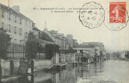 95* ARGENTEUIL  Crue 1910 -  Bd Heloise      RL29,1686 - Argenteuil