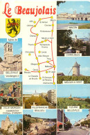69  Carte Map Plan  BEAUJOLAIS  VILLEFRANCHE  Morgon Fleurie  Moulin Macon Chirouble Bel     (scan R/V)  N°  57 \ MR8086 - Villefranche-sur-Saone