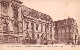 02   SAINT-QUENTIN    Palais De Justice Aprés Bombardement           (Scan R/V) N°  17   \MR8084 - Saint Quentin