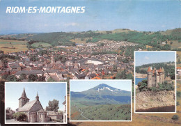 15  RIOM-ES-MONTAGNE  Vue Aérienne Multivue  (Scan R/V) N°   27   \MR8082 - Autres & Non Classés