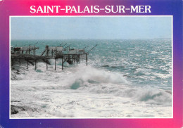 17 SAINT PALAIS SUR MER  Gros Temps Sur Les Carrelets Cabanes Tchanquées Pêcheries         (Scan R/V) N°   10   \MR8082 - Saint-Palais-sur-Mer