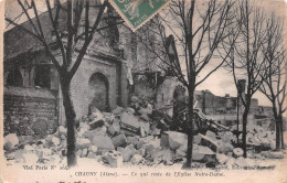 02  CHAUNY   Ruines De L'église Notre-Dame    (Scan R/V) N°   29   \MR8080 - Chauny