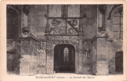 02  BLERANCOURT   Le Portail De L'église    (Scan R/V) N°   63  \MR8080 - Autres & Non Classés