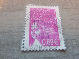 Marianne De Luquet - 0.69 € - Yt 3454 - Rose - Oblitéré - Année 2002 - - Used Stamps