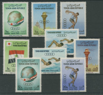 Jemen (Nordjemen) 1964 Olympia Sommerspiele Tokio 359/67 A Postfrisch - Yemen