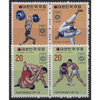 Korea (Süd) 1972 Olympia Sommerspiele München 845/48 ZD Postfrisch 2 Paare - Corée Du Sud