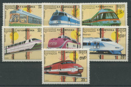 Kambodscha 1988 Eisenbahn Schienenfahrzeuge 1007/13 Postfrisch - Cambodja