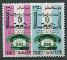 Qatar 1976 100 Jahre Telefon 677/78 Postfrisch - Qatar