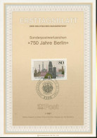 Bund Jahrgang 1987 Ersttagsblätter ETB Komplett (XL9687) - Lettres & Documents