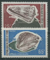 Elfenbeinküste 1972 Meeresschnecken 397/98 Postfrisch - Ivoorkust (1960-...)