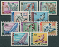 Ajman 1965 Olympia Sommerspiele'64 Tokio 31/40 A Postfrisch - Adschman