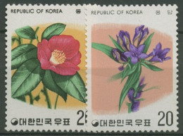 Korea (Süd) 1975 Pflanzen Blüten: Kamelie, Enzian 1016/17 Postfrisch - Korea (Zuid)